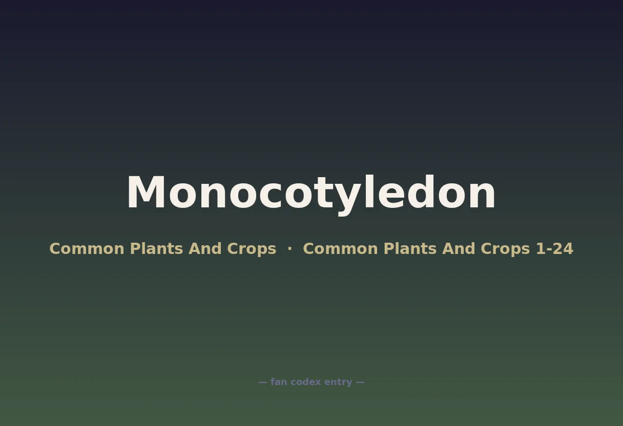 Monocotyledon