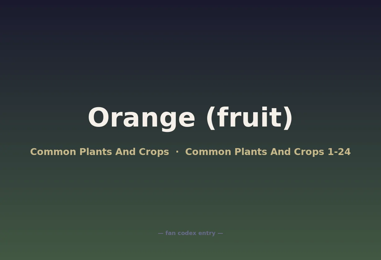 Orange (fruit)