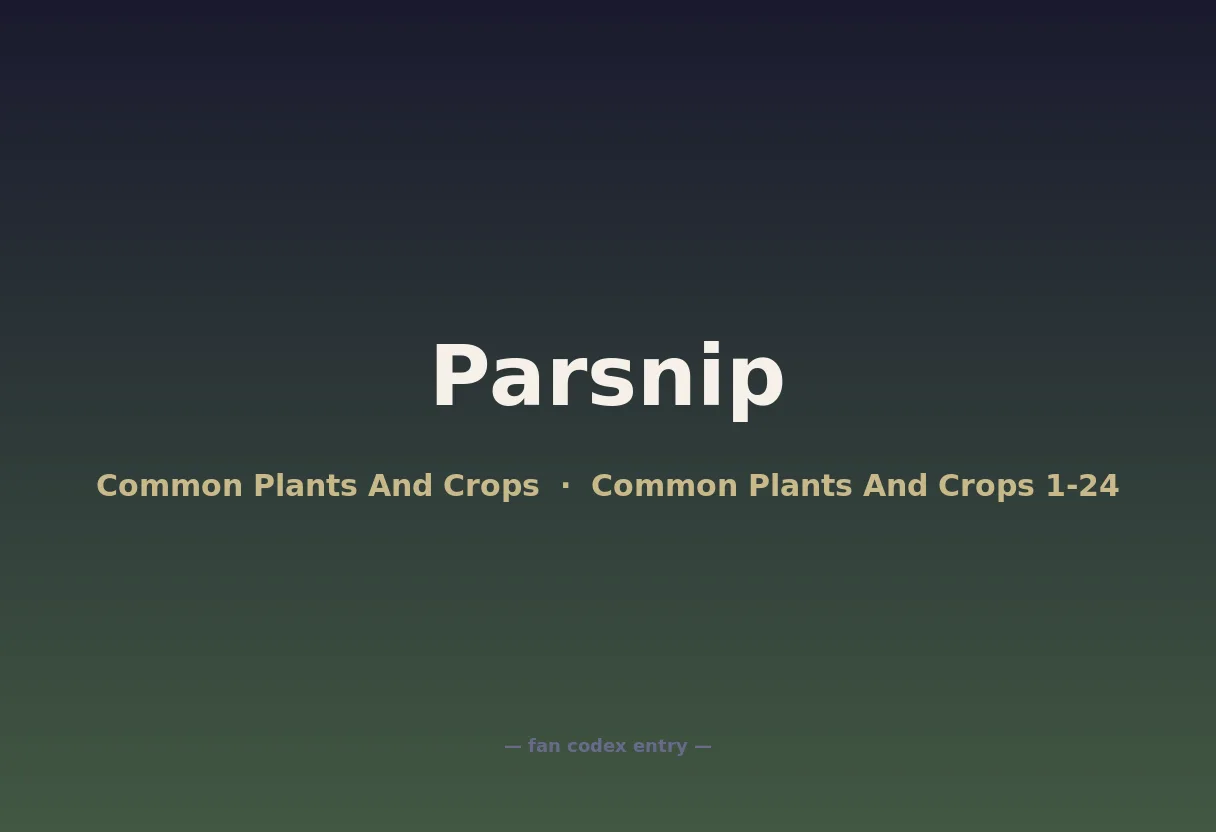 Parsnip
