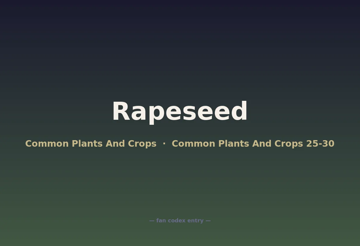 Rapeseed